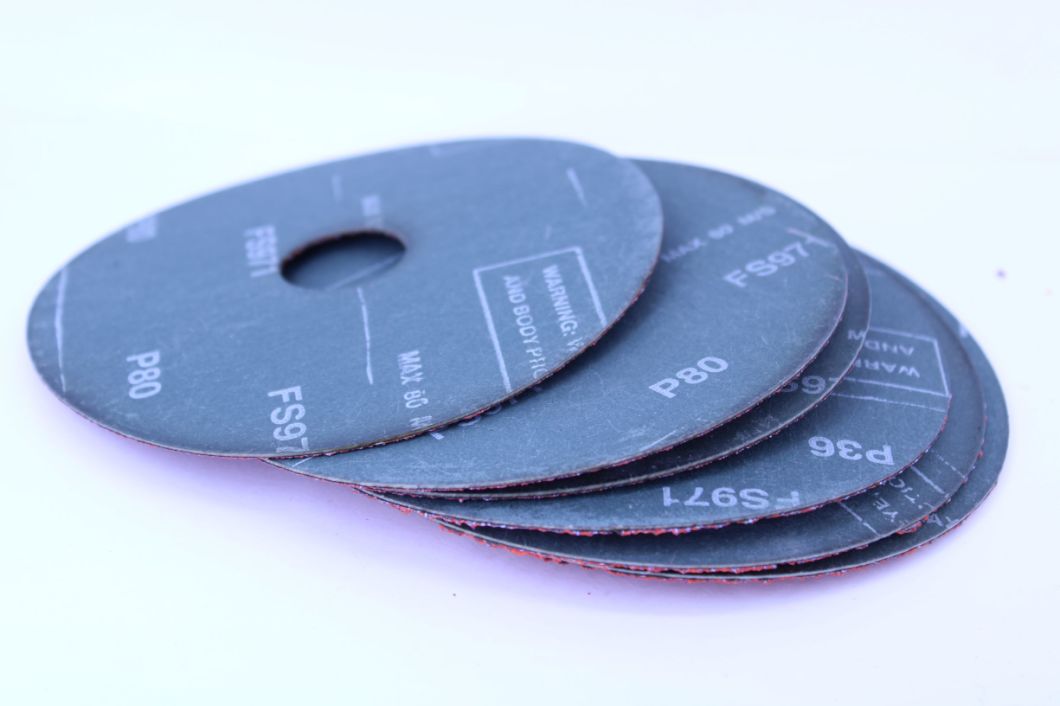 180mm 100 Grit Coated Abrasive Fiber Sanding Discs