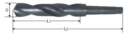 Tin, HSS Taper Shank Twist Drill -ANSI Standard