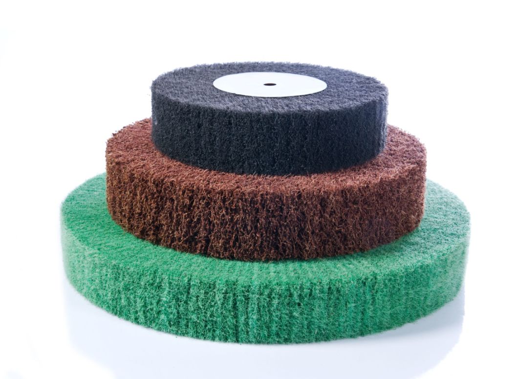 Green Sand Cloth Wire Drawing Wheel Polishing Wheel Brush